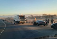 Tamponare pe centura municipiului, între o gunoieră Polaris și un Audi