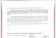 Federațiile sindicale Univers și Mine Energie, SCRISOARE DESCHISĂ șefilor țării