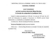 Muja, uns subprefect de Gorj