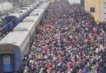 Coridor umanitar în Harcov – Gara, asaltată de mii de oameni