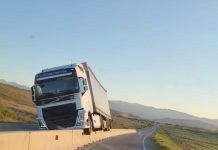 Câmpu Mare: S-a urcat cu TIR-ul pe parapet, amendă 870 de lei