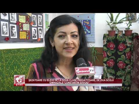 ȘEZĂTOARE CU ELEVII DE LA DOUĂ CLASE PREGĂTITOARE, DE ZIUA SCOLII GIMNAZIALE”CONSTANTIN SĂVOIU”