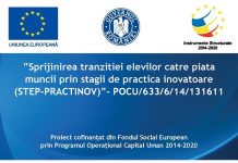 ”Sprijinirea tranzacției elevilor către piața munci prin strategii de practică inovatoare(STEP-PRACTINOV)”-POCU/633/14/131611