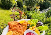 Rețeta săptămânii – Bucătăria lui Fabi: Șnițel vienez, de porc, cu salată de cartofi