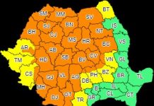 Cod portocaliu de vijelii și ploi abundente