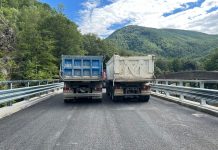 Teste de rezistență pe noul pod de la Lainici