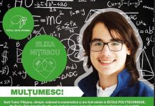 Sprijin pentru un student eminent al Gorjului! Bani pentru a învăța la Paris!