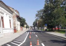 Târgu Jiu: Strada T.Vladimirescu, gata pe primul tronson