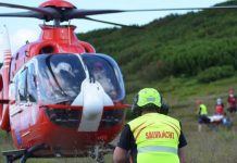 Persoană luată cu elicopterul SMURD din masivul Parâng