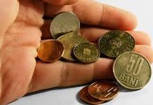 Majorare de… doi lei pe zi, în salariul minim