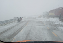 Lapoviță și ninsoare pe Transalpina! Avertizări!