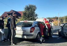 Accident cu victimă încarcerată la Piștești