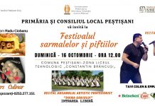 Festivalul sarmalelor și piftiilor. Concurs culinar la Peștișani