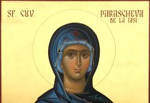 Sărbătoarea Sfintei Cuvioase PARASCHEVA, vineri 14 octombrie 2022