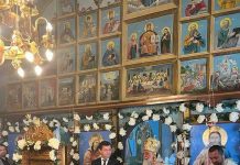 Capela mortuară a bisericii din Ursați, sfințită în prezența mitropolitului și a primarului Romanescu