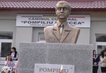 Pompiliu Marcea – Dezvelirea bustului și inaugurarea Căminului Cultural