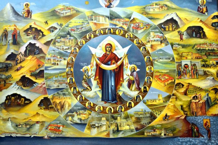 Maica Domnului si Muntele Athos