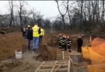 Imagini de la accidentul de muncă de la Plopșoru