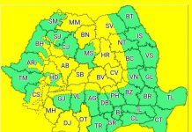 Nouă avertizare de viscol. Rafale de vânt de 90km/h