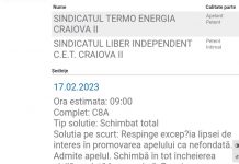 Un lider din CEO ocupă ilegal funcția de președinte de sindicat – Actele semnate de acesta ar putea fi declarate nule