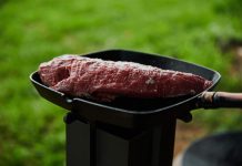 VIDEO: Rețeta săptămânii – Cooking Adventures In The Nature: Mușchi de vită cu legume, gătite pe disc de fontă