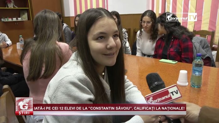IATĂ-I PE CEI 12 ELEVI DE LA ”CONSTANTIN SĂVOIU”, CALIFICAȚI LA NAȚIONALE!