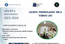 Ofertă educațională bogată, la Liceul nr.2 Târgu-Jiu