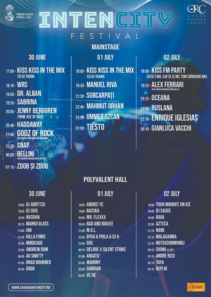 IntenCity Festival - Program pe zile