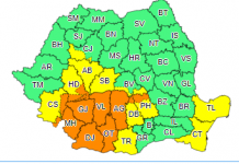Gorj: Cod portocaliu de averse torențiale!