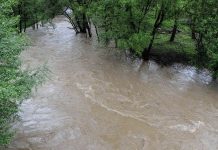 Râul Jilț a depășit cota de atenție la Turceni