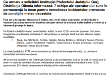 Gorj: 1.772 de familii din 20 de localități, rămase fără curent electric