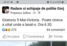 FOTO, Târgu Jiu: A intrat cu BMV-ul în stâlpul care se mai ține acum de cabluri