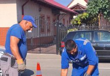 Căminele de apă de pe două străzi din Târgu Jiu, igienizate de echipele Aparegio