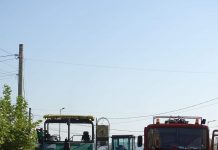 Asfalt nou pe strada Termocentralei din Rovinari