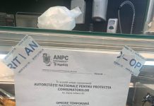 FOTO| Motru: Serviciul de alimentație publică Profi – închis de comisari