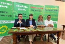 FOTO: Liderii Verzilor au anunțat, la Târgu Jiu, proteste împotriva măsurilor Guvernului