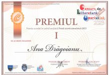 Gorjeanca Any Drăgoianu, premiată din nou la Brăila