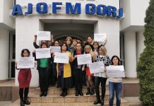 Foto: Protest spontan la AJOFM Gorj