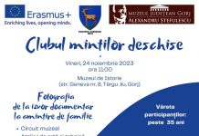 „Clubul minților deschise”, un nou program al Muzeului Județean