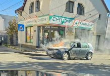 Târgu Jiu: I-a luat foc mașina