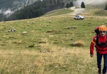 Cioban salvat de o echipă a Salvamont Gorj