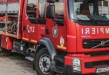 Dosar penal după ce o cabană a luat foc