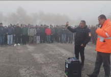 Protest la Târgu Jiu: Sute de salariați de la Minprest s-au adunat pe Insuliță