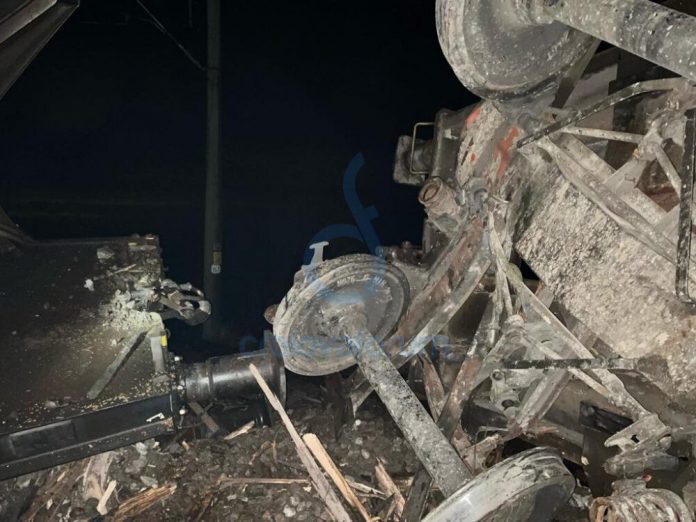 Tren de marfă deraiat în Dolj