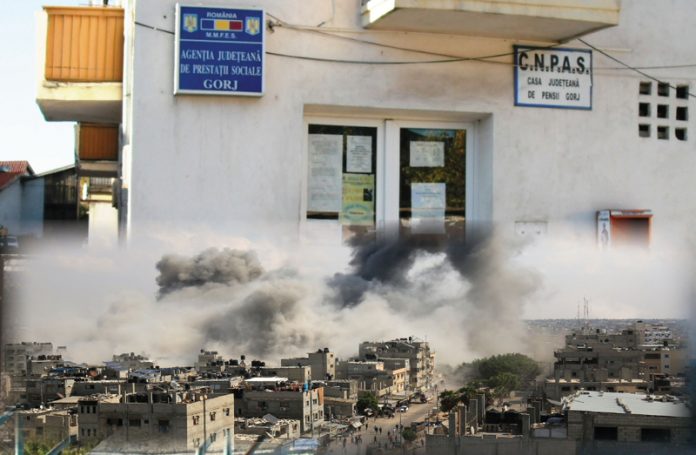 Sprijin financiar pentru cheltuieli cu cazarea și hrana, pentru o familie evacuată din Fâșia Gaza și stabilită la Motru