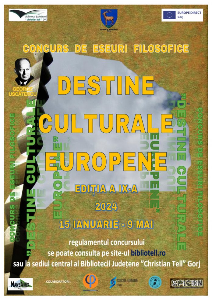 O nouă ediție a concursului de eseuri ,,Destine culturale europene”, pentru elevii de liceu din Gorj