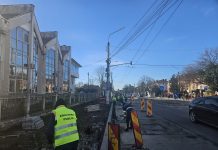 Lucrări de reparații pe bulevardul Ecaterina Teodoroiu