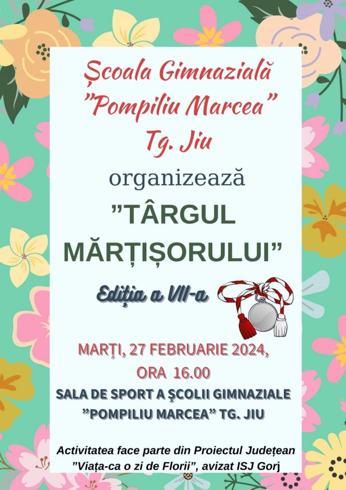 Târgul Mărțișorului, la Școala Gimnazială „Pompiliu Marcea”