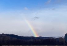 Iarnă grea la munte! Curcubeu în plin viscol!