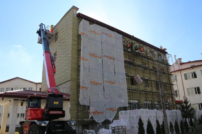 Lucrări în grafic la spitalul de la Dobrița